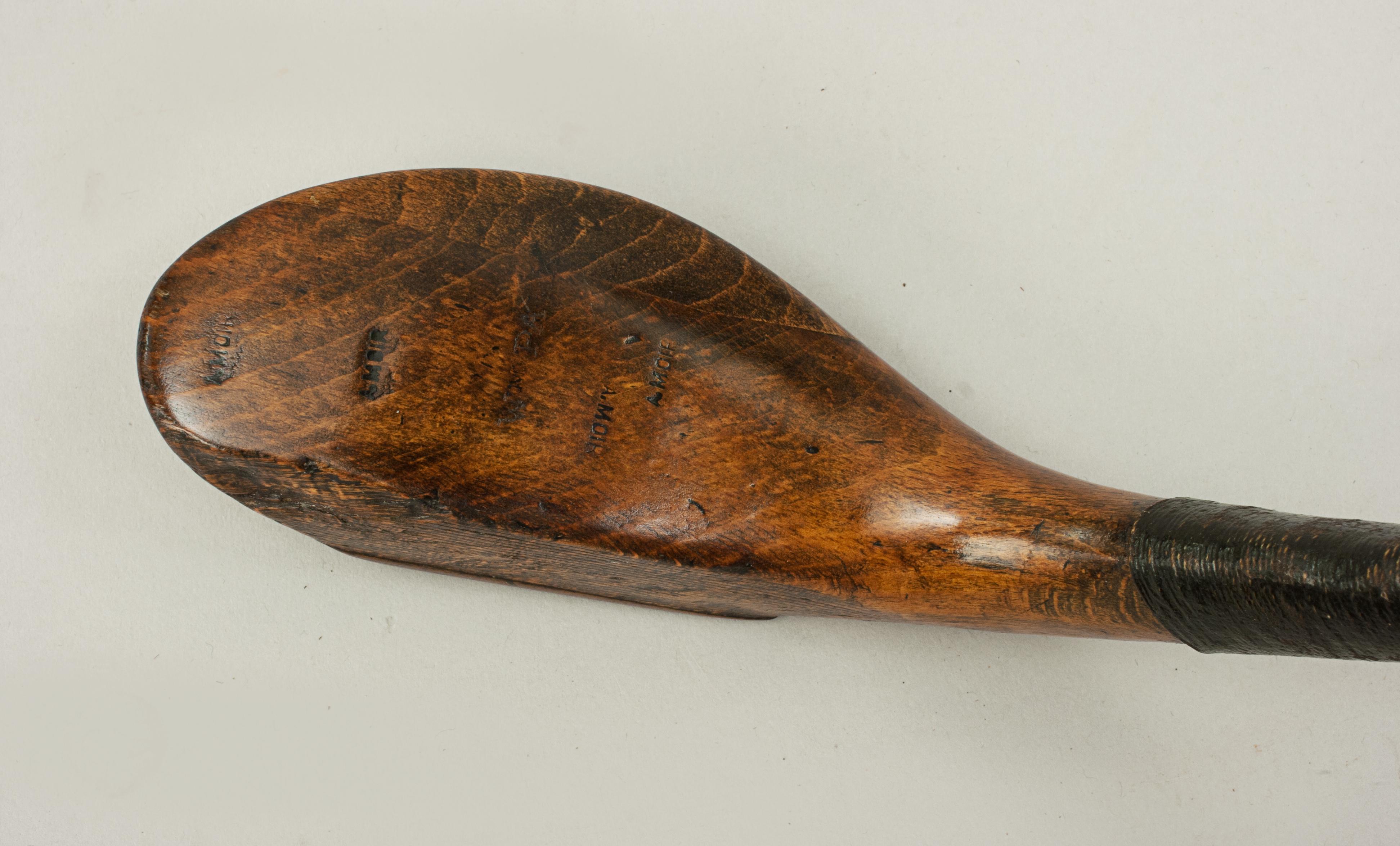 Late 19th Century Antique Golf Club, Original Long Nose, W. Park of Musselburgh For Sale