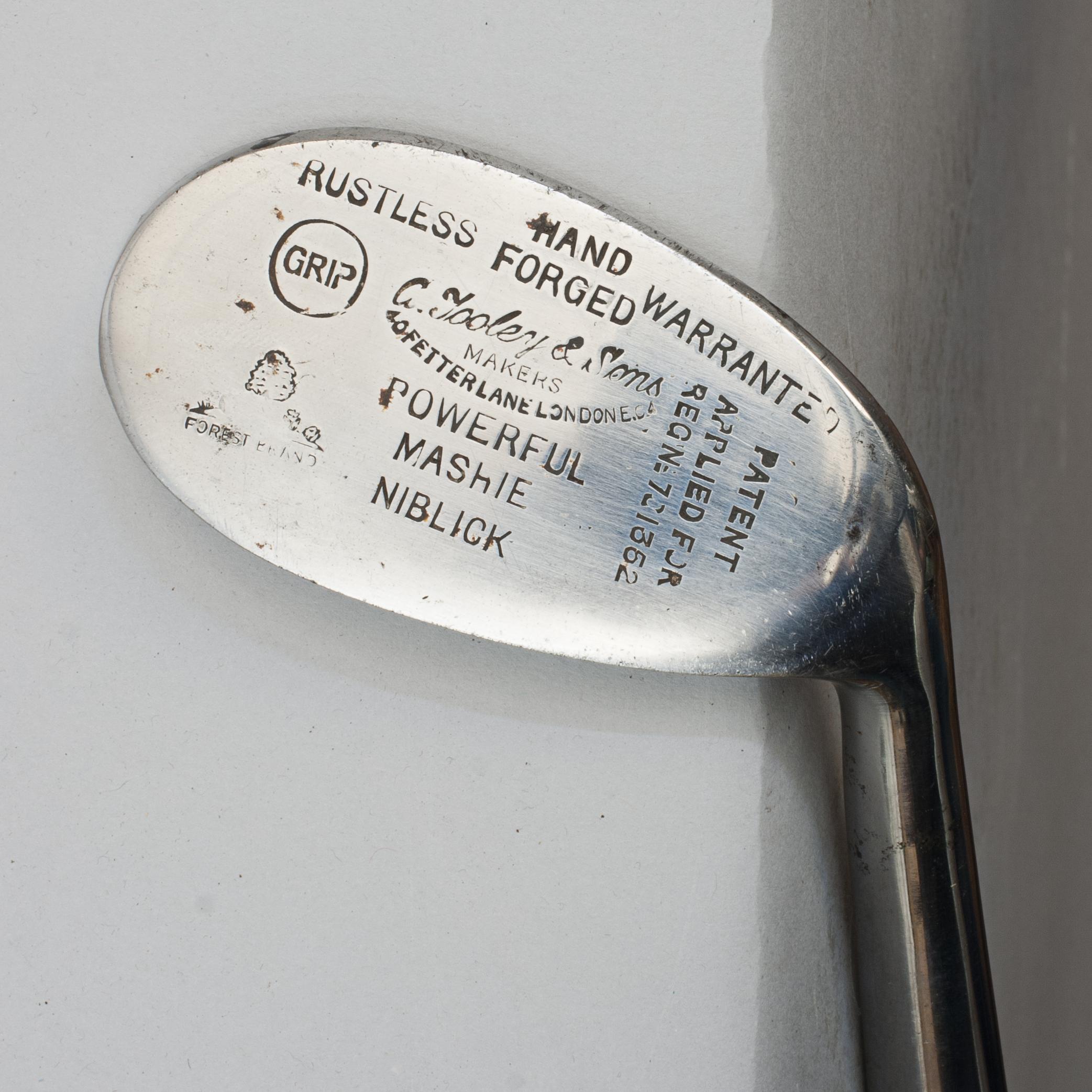Antique Golf Club, Powerful Mashie Niblick by Charles Tooley For Sale 2
