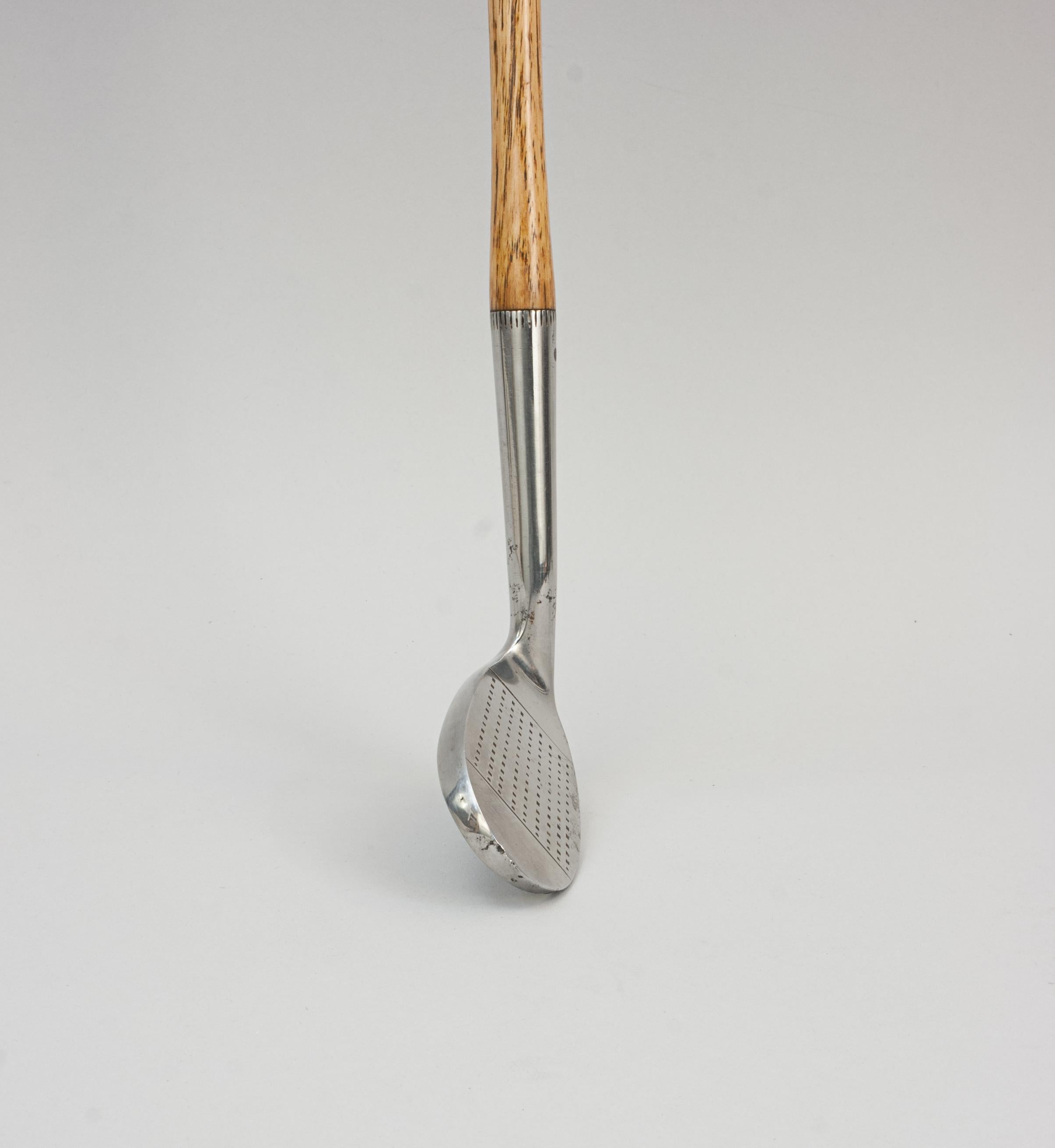 Antique Golf Club, Powerful Mashie Niblick by Charles Tooley In Good Condition For Sale In Oxfordshire, GB