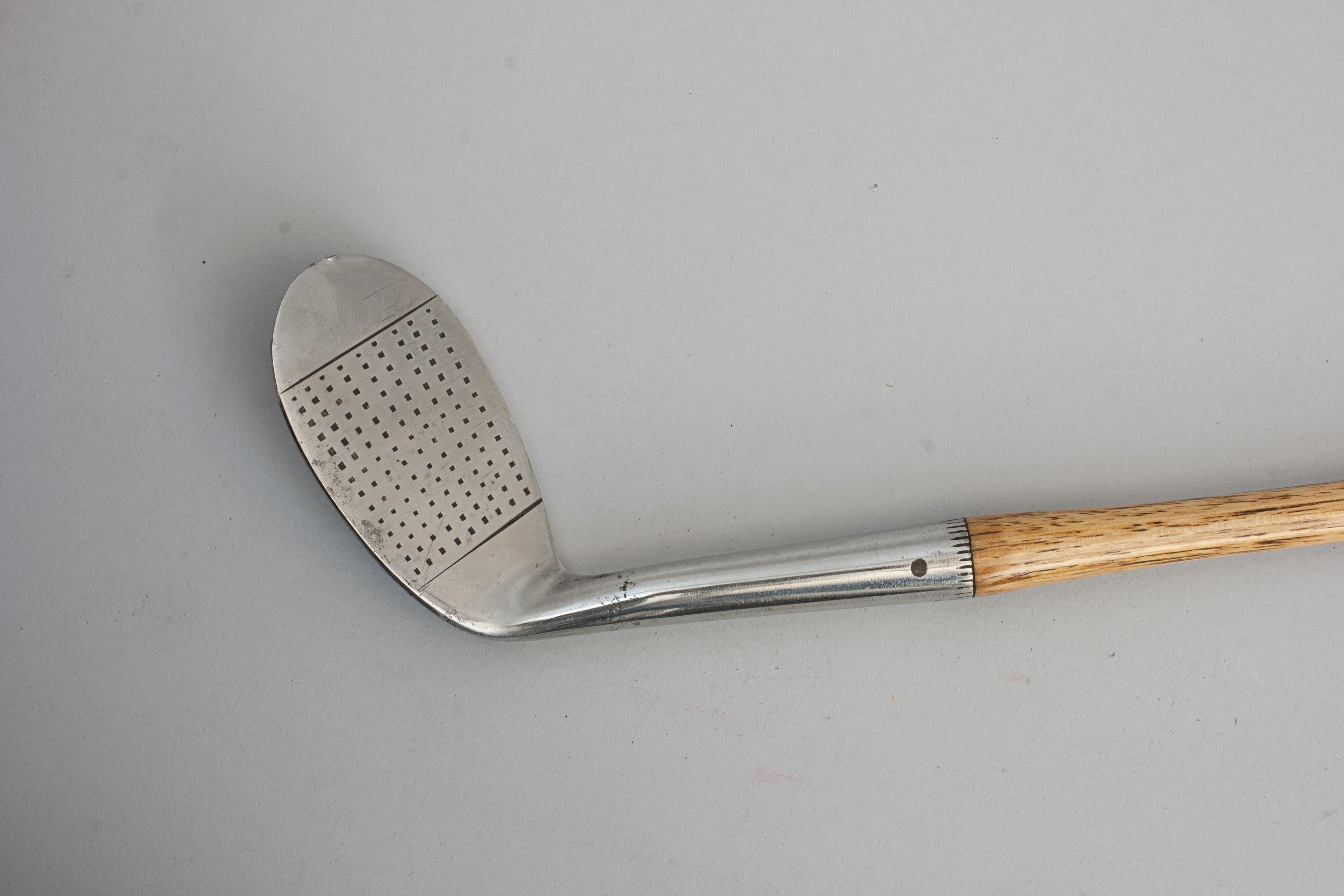 Antique Golf Club, Powerful Mashie Niblick by Charles Tooley In Good Condition For Sale In Oxfordshire, GB