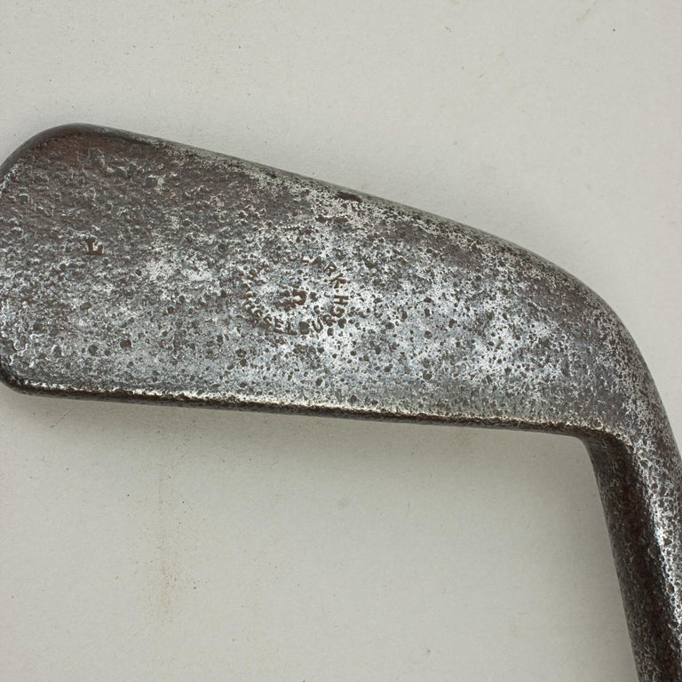 Antique Golf Club Smooth Face Iron by J&D Clark of Musselburgh For Sale 4