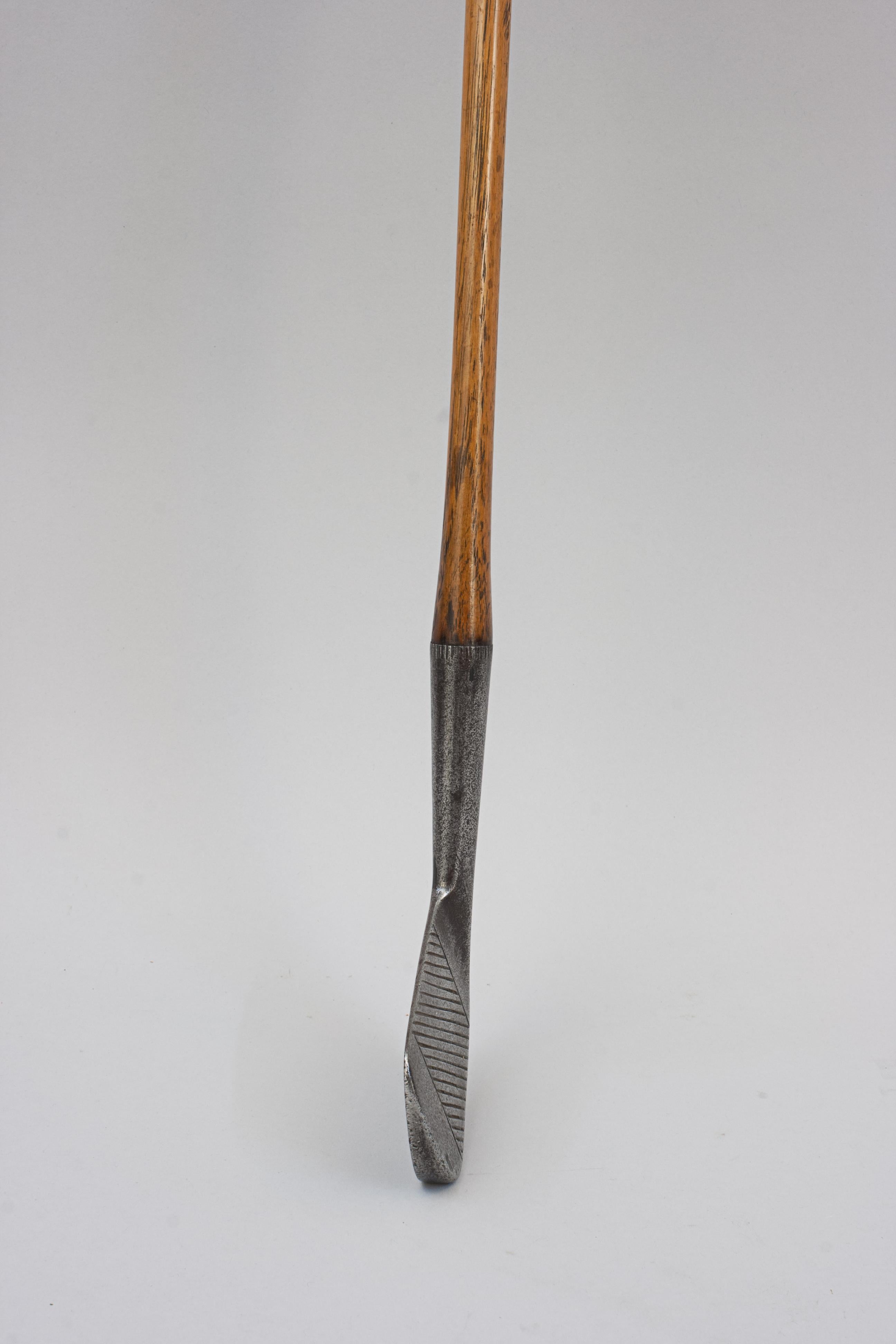 Edwardian Antique Golf Club, Unusual Deep Face by Gibson of Kinghorn For Sale