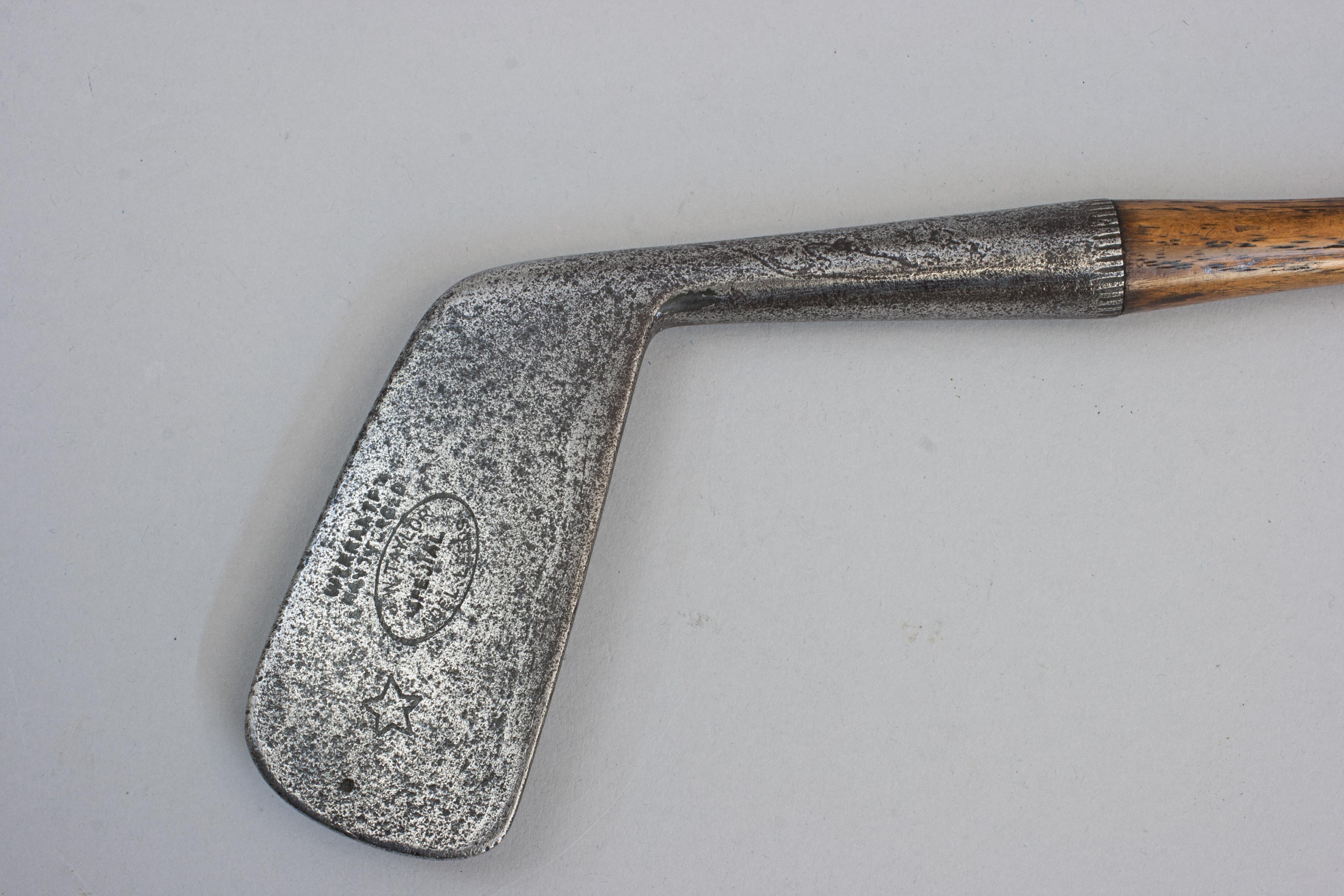 Antique Golf Club, Unusual Deep Face by Gibson of Kinghorn In Good Condition For Sale In Oxfordshire, GB