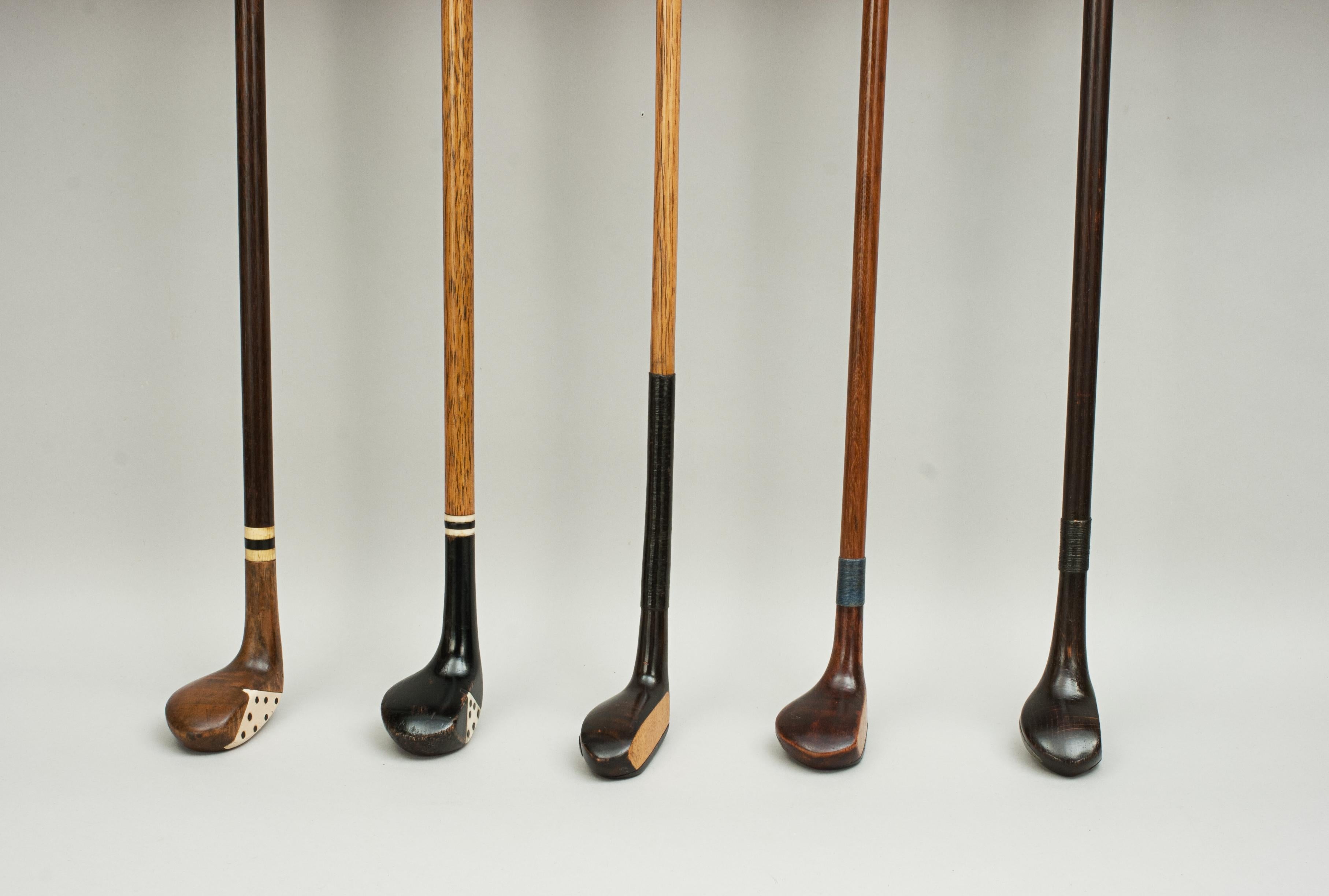 Antique Golf Club Walking Stick Collection of 16 Canes, Sunday Clubs 5