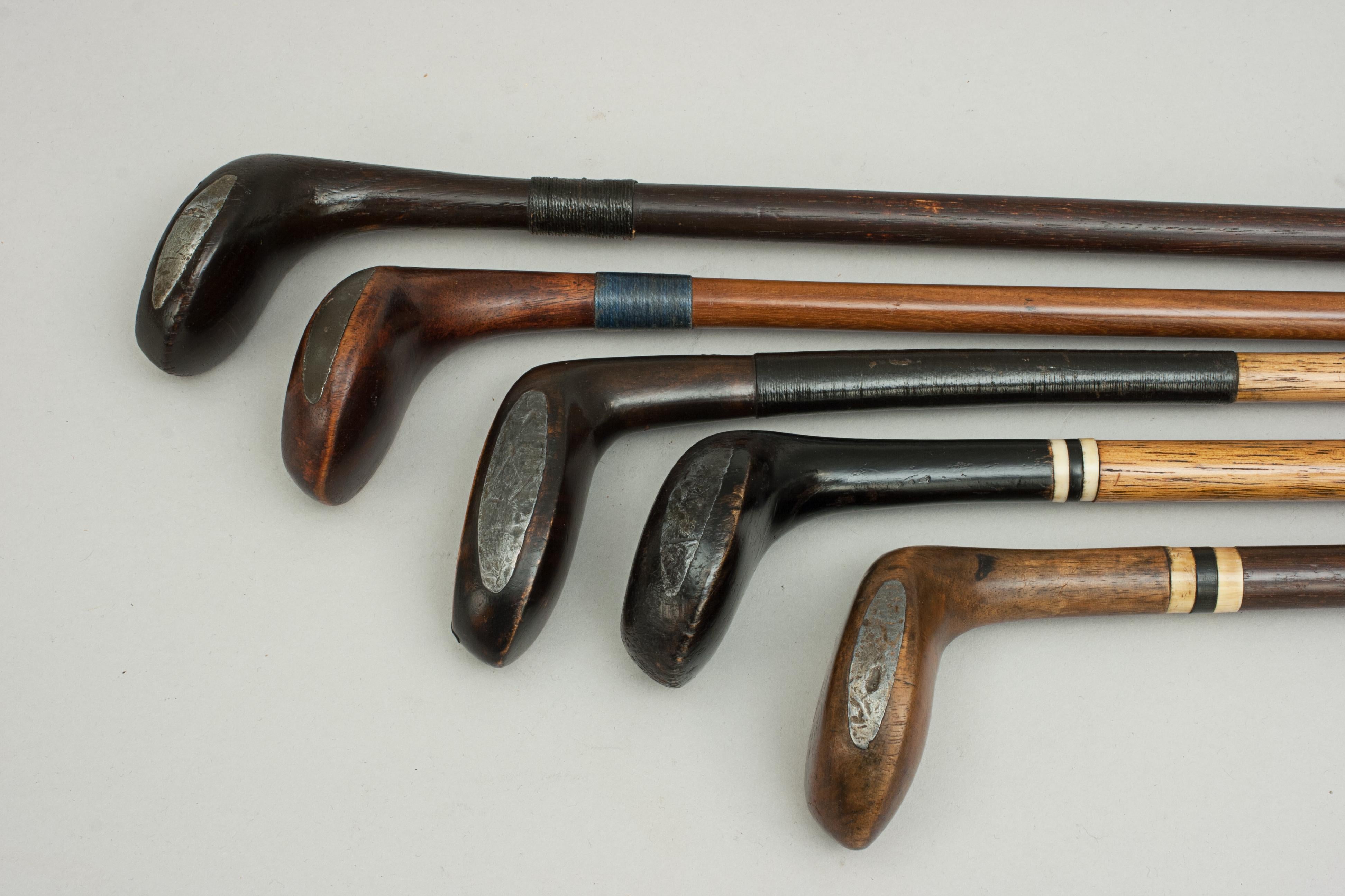 Antique Golf Club Walking Stick Collection of 16 Canes, Sunday Clubs 11