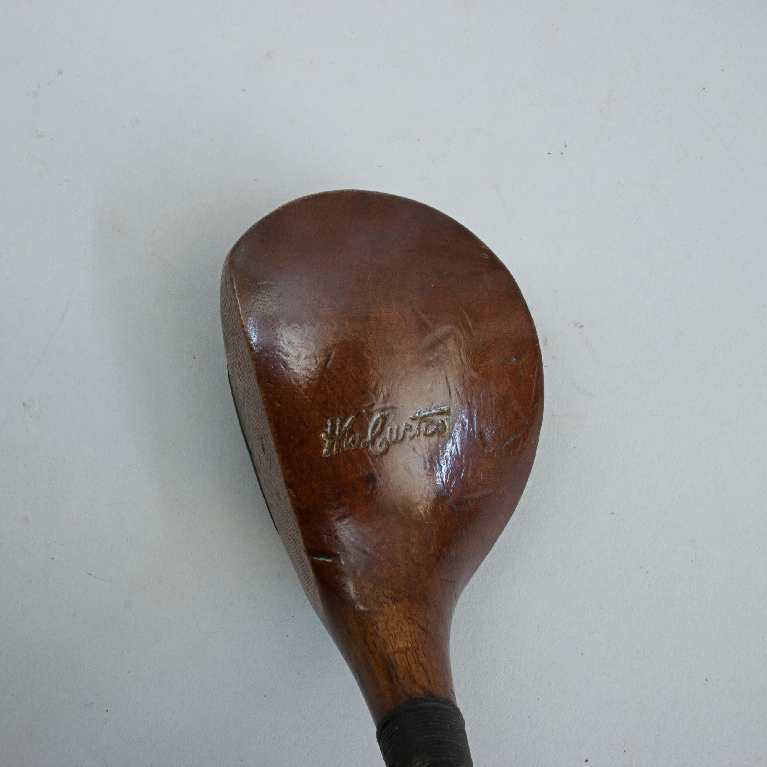 Antico bastone da golf, Wood di H.L.A. Curtis in vendita 4