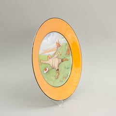 Antiker antiker Golfteller, Royal Winton, Golfsprache