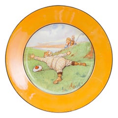 Antique Golf Plate, Royal Winton, Golf Language