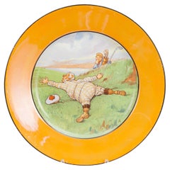Antique Golf Plate, Royal Winton, Golf Language