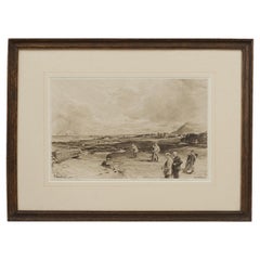 Antique Golf Print, Perfection Bunker, North Berwick.