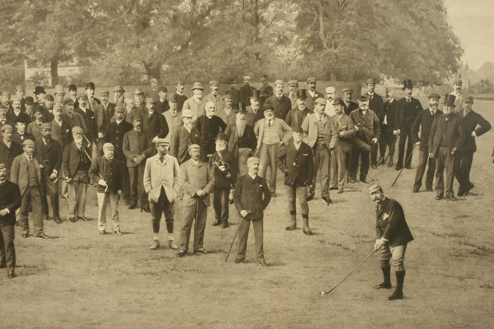 Impression ancienne de golf, Royal North Devon Golf Club, Photogravure de Westward Ho en vente 2