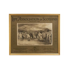Antique Golf Print, Royal St. Georges, Sandwich, Life Association of Scotland, M