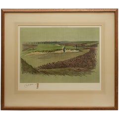 Antique Golf Print, Walton Heath-Old Course, Cecil Aldin