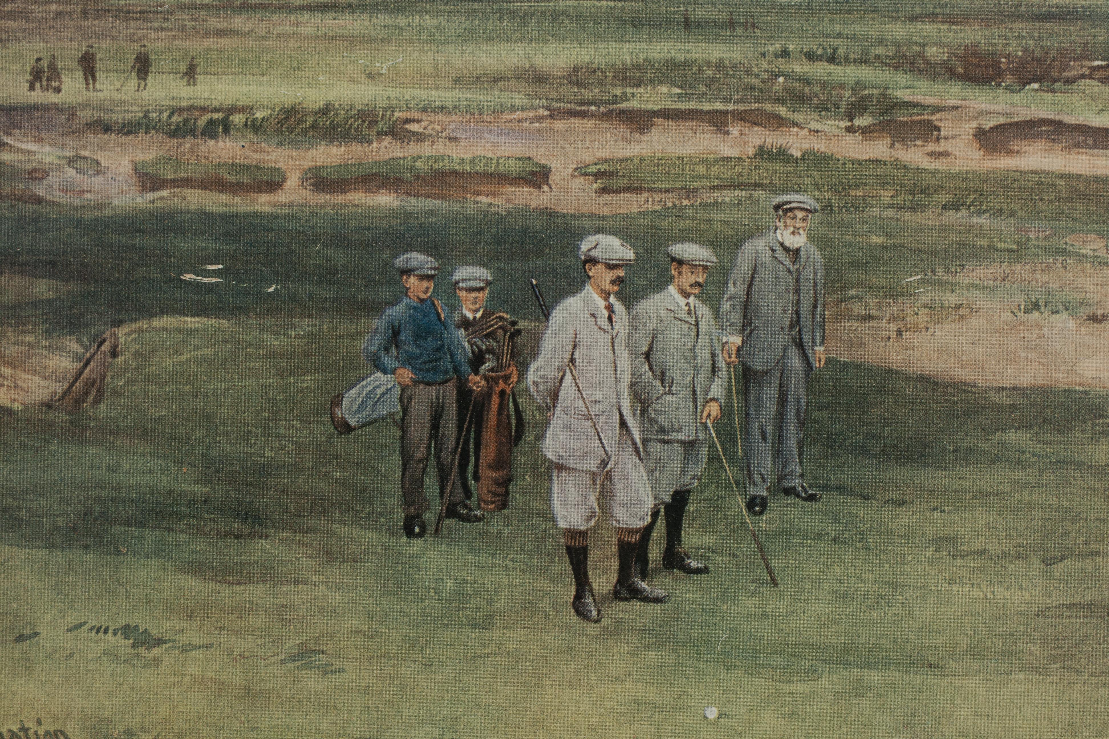 Grabado antiguo de golf, Westward Ho!, Life Association of Scotland, Michael Brown en venta 4