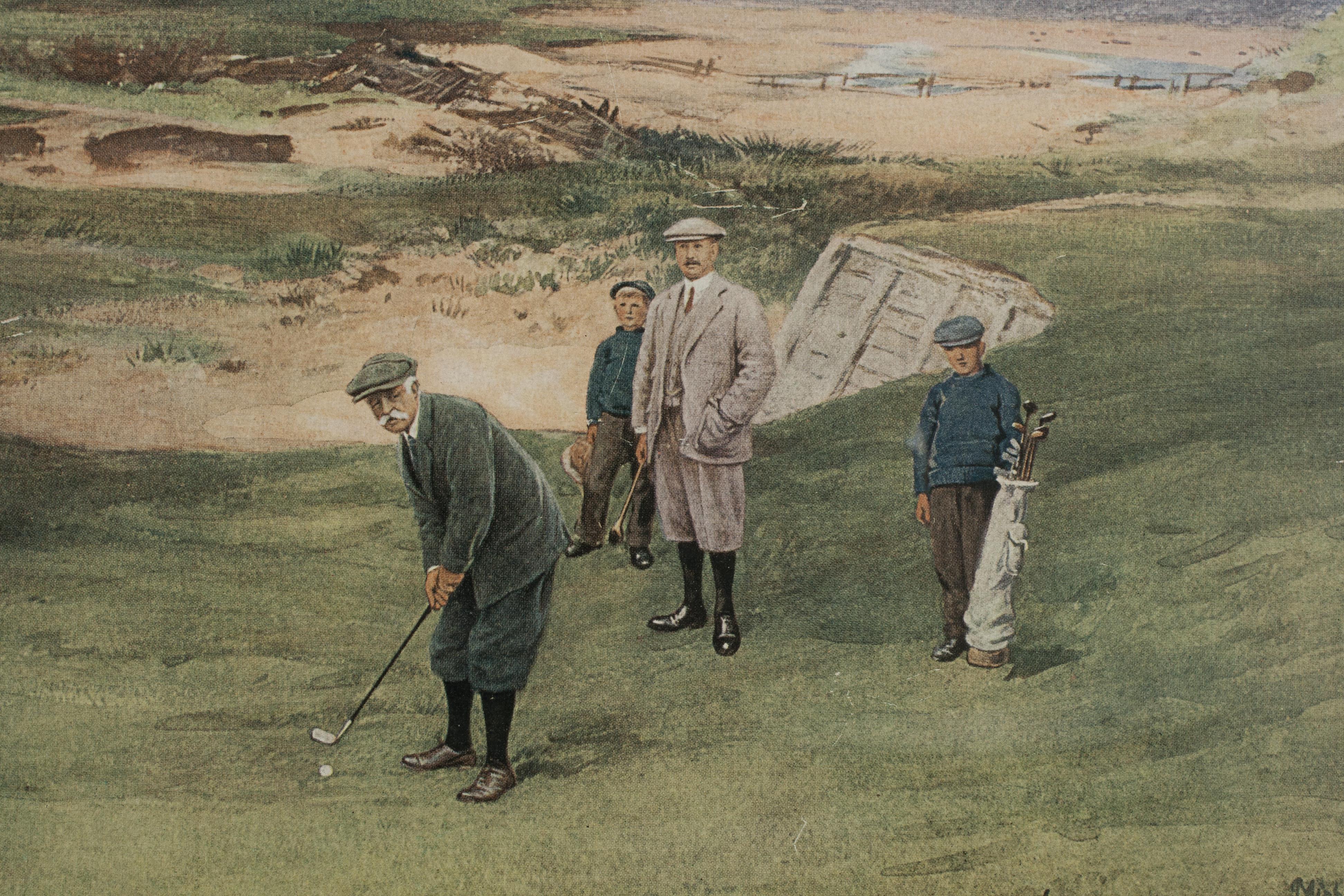 Grabado antiguo de golf, Westward Ho!, Life Association of Scotland, Michael Brown en venta 5