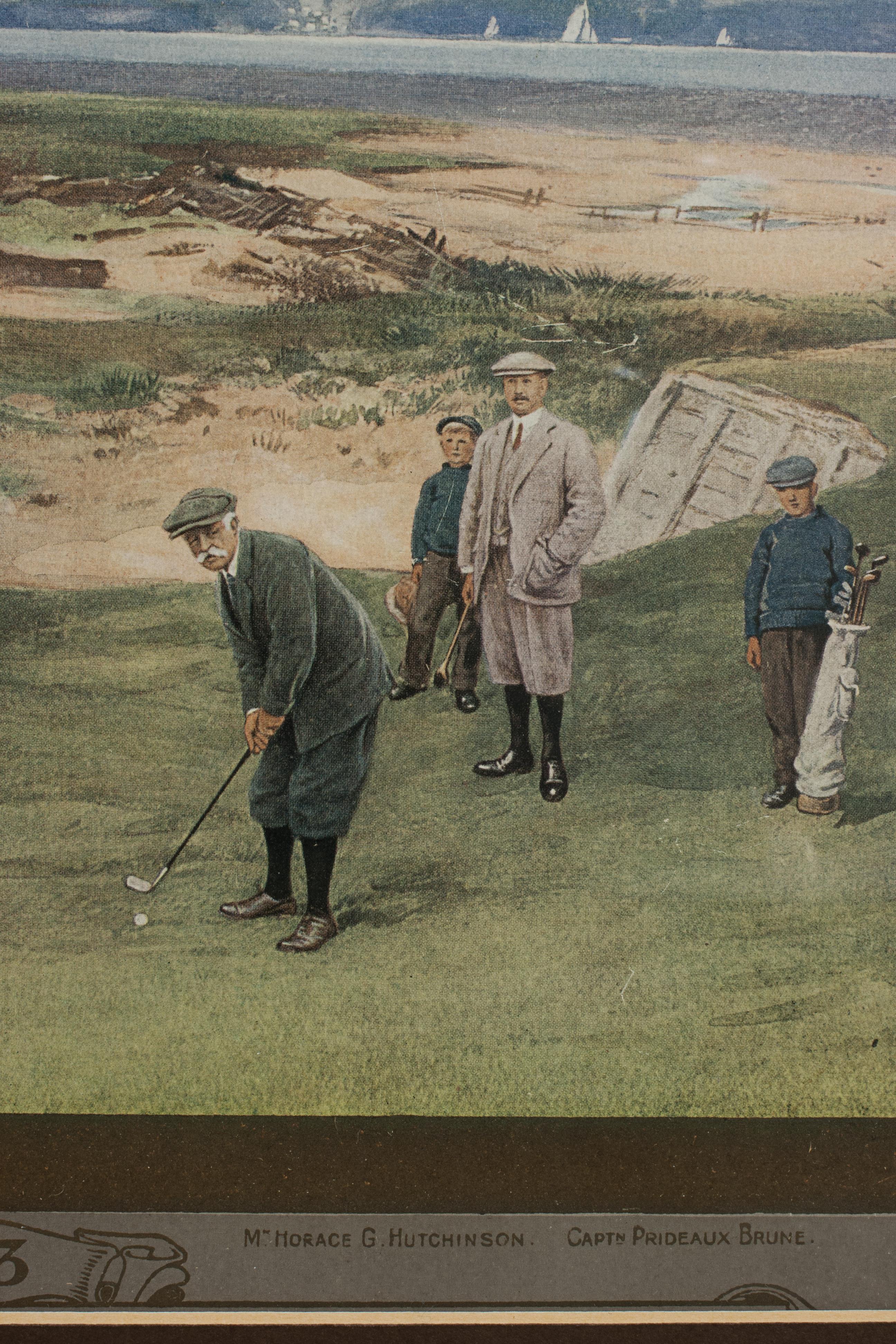 Grabado antiguo de golf, Westward Ho!, Life Association of Scotland, Michael Brown en venta 9