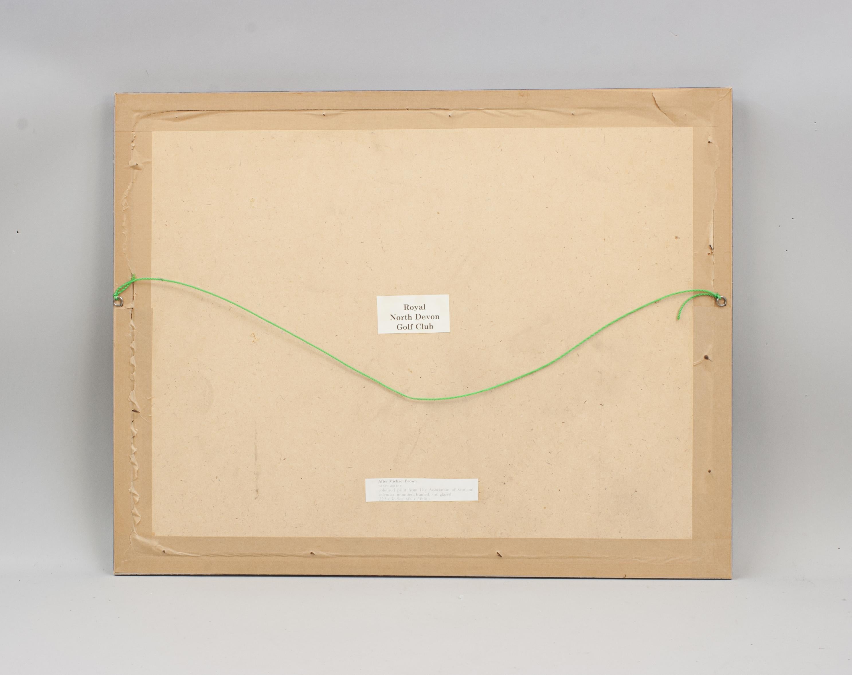 Grabado antiguo de golf, Westward Ho!, Life Association of Scotland, Michael Brown en venta 11