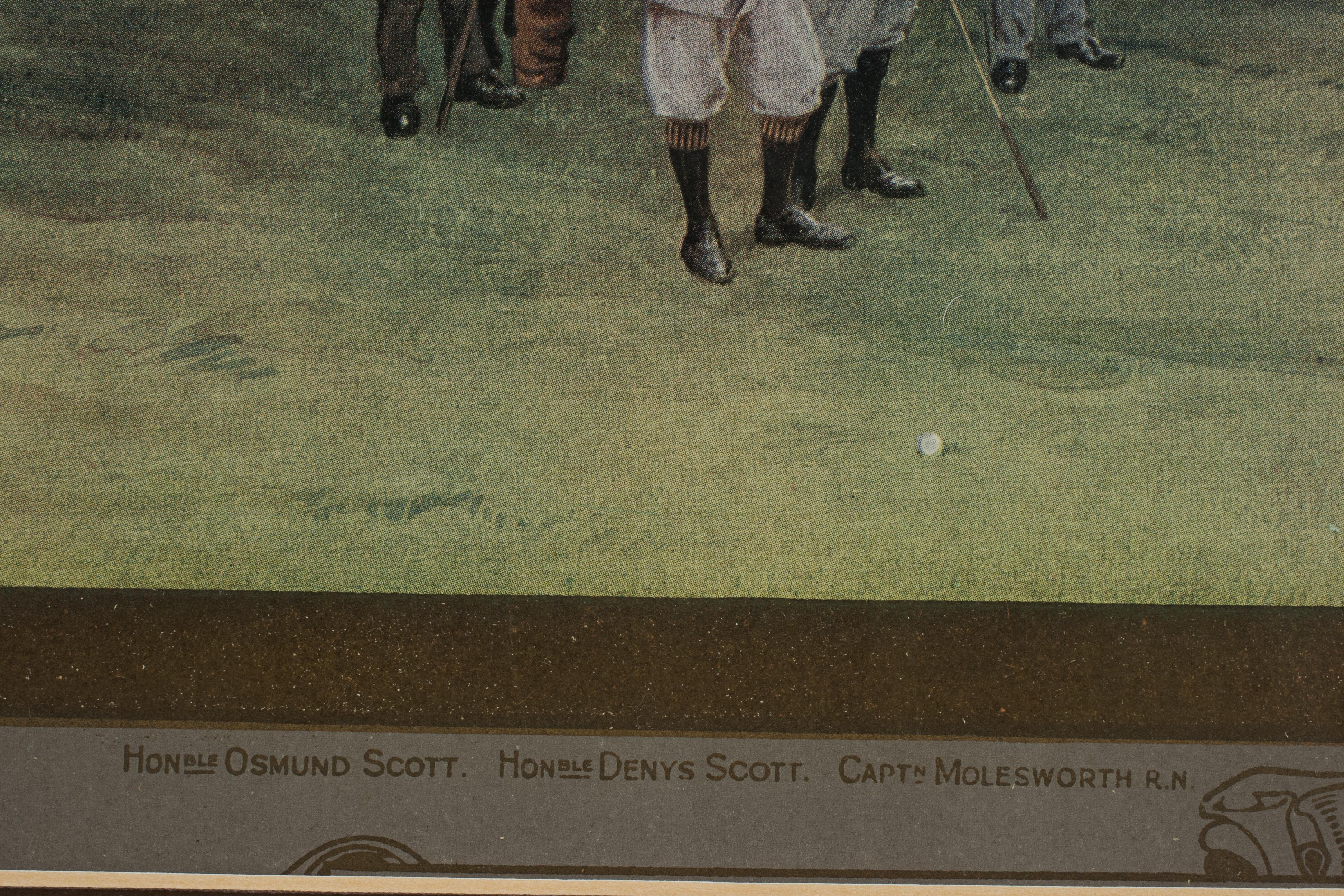 Grabado antiguo de golf, Westward Ho!, Life Association of Scotland, Michael Brown en venta 2