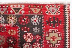 Antique Gomurgen Kayseri Kilim Rug Wool Old Central Anatolian Turkish Carpet