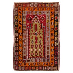 Antique tapis Kilim Kayseri en laine de l'Anatolie centrale antique