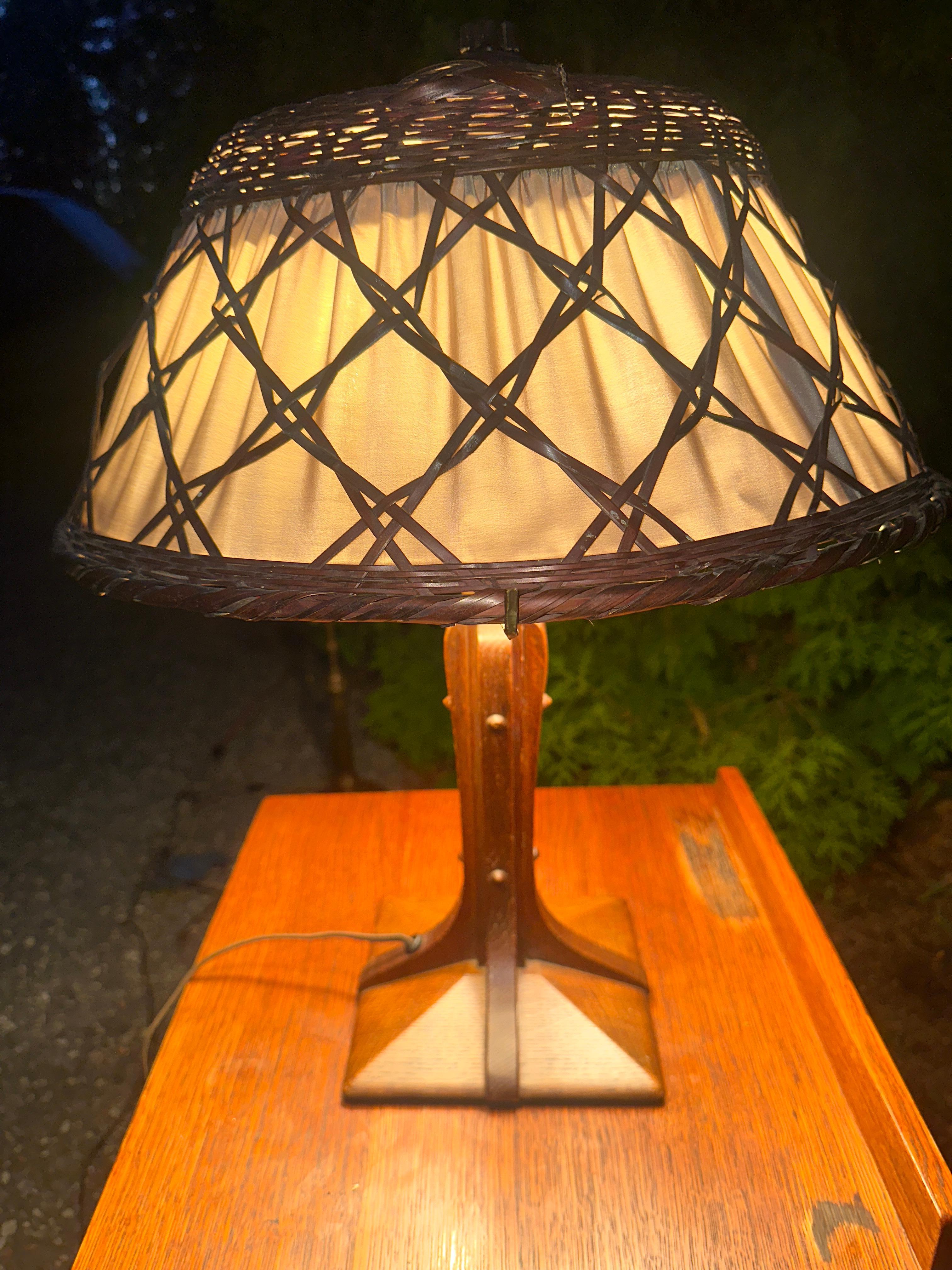 Lampe de table Gustav Stickley ancienne - W7887 en vente 9