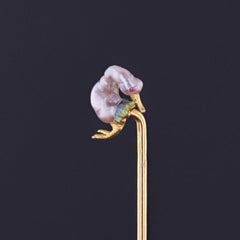 Antique Goose Stickpin of 18k Gold