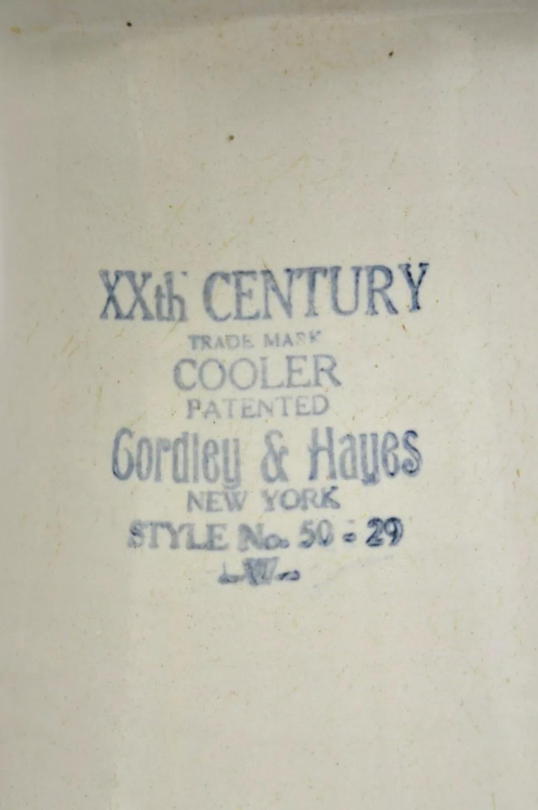Antike Gordley & Hayes Salzglasierte Steingut- Zitronenschalen-Tischlampe, Zitronenform, Gordley & Hayes (Unbekannt) im Angebot