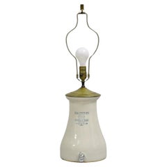 Antique Gordley & Hayes Salt Glazed Stoneware Lemonade Dispenser Table Lamp