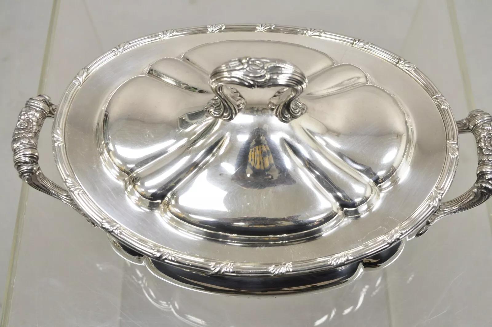 Antiguo Gorham 01121 1904 6 Pintas Sopera Victoriana con Tapa Plateada Desconocido en venta