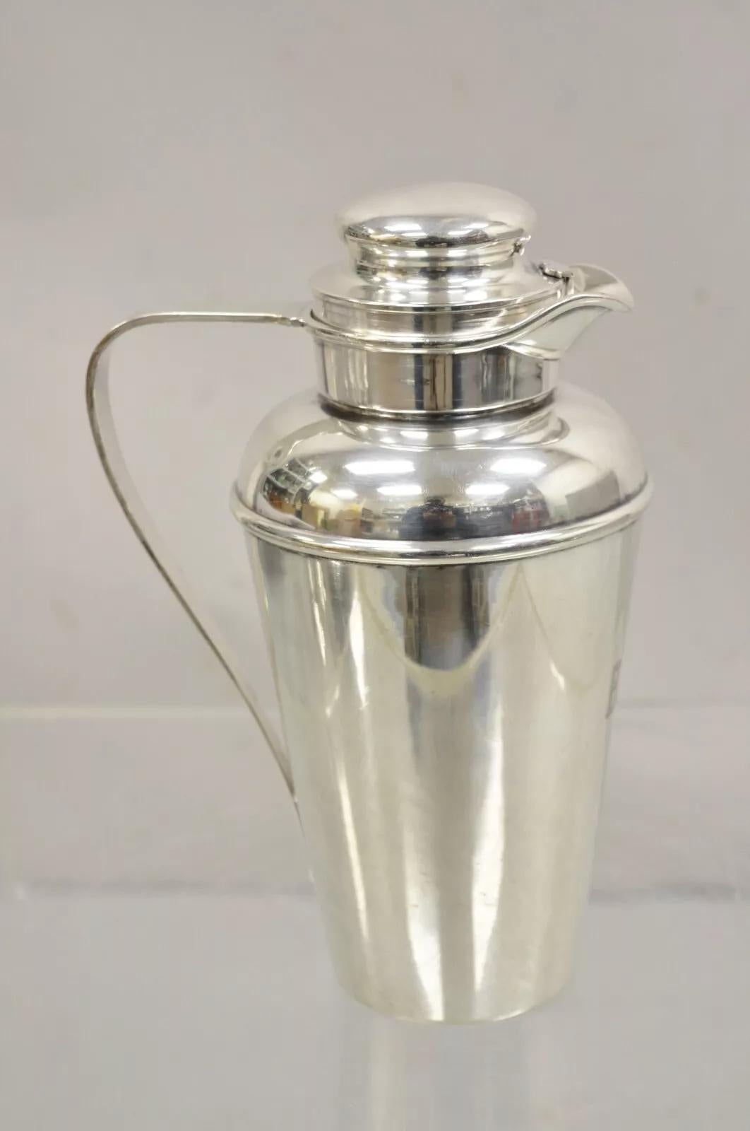 Antico Gorham 01219 Art Deco placcato in argento Cocktail Martini Shaker Pitcher in vendita 4