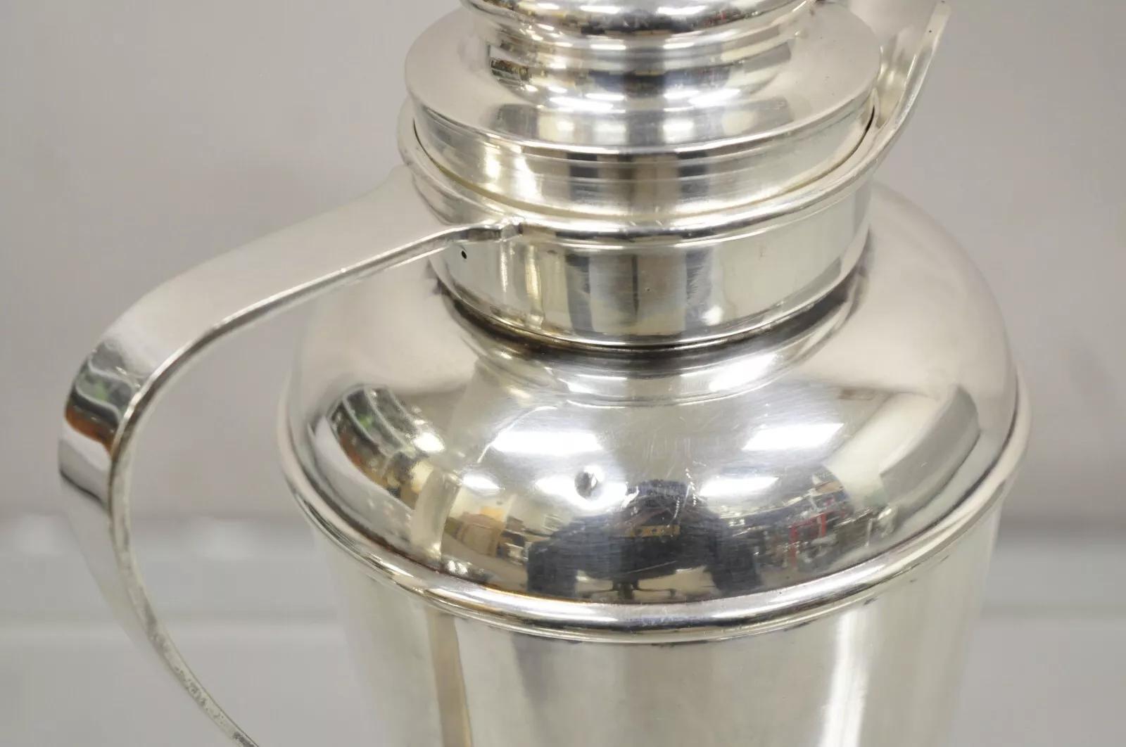 Antico Gorham 01219 Art Deco placcato in argento Cocktail Martini Shaker Pitcher in vendita 2