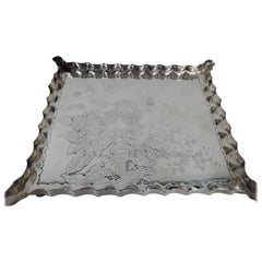 Antique Gorham Aesthetic Japonesque Sterling Silver Tray