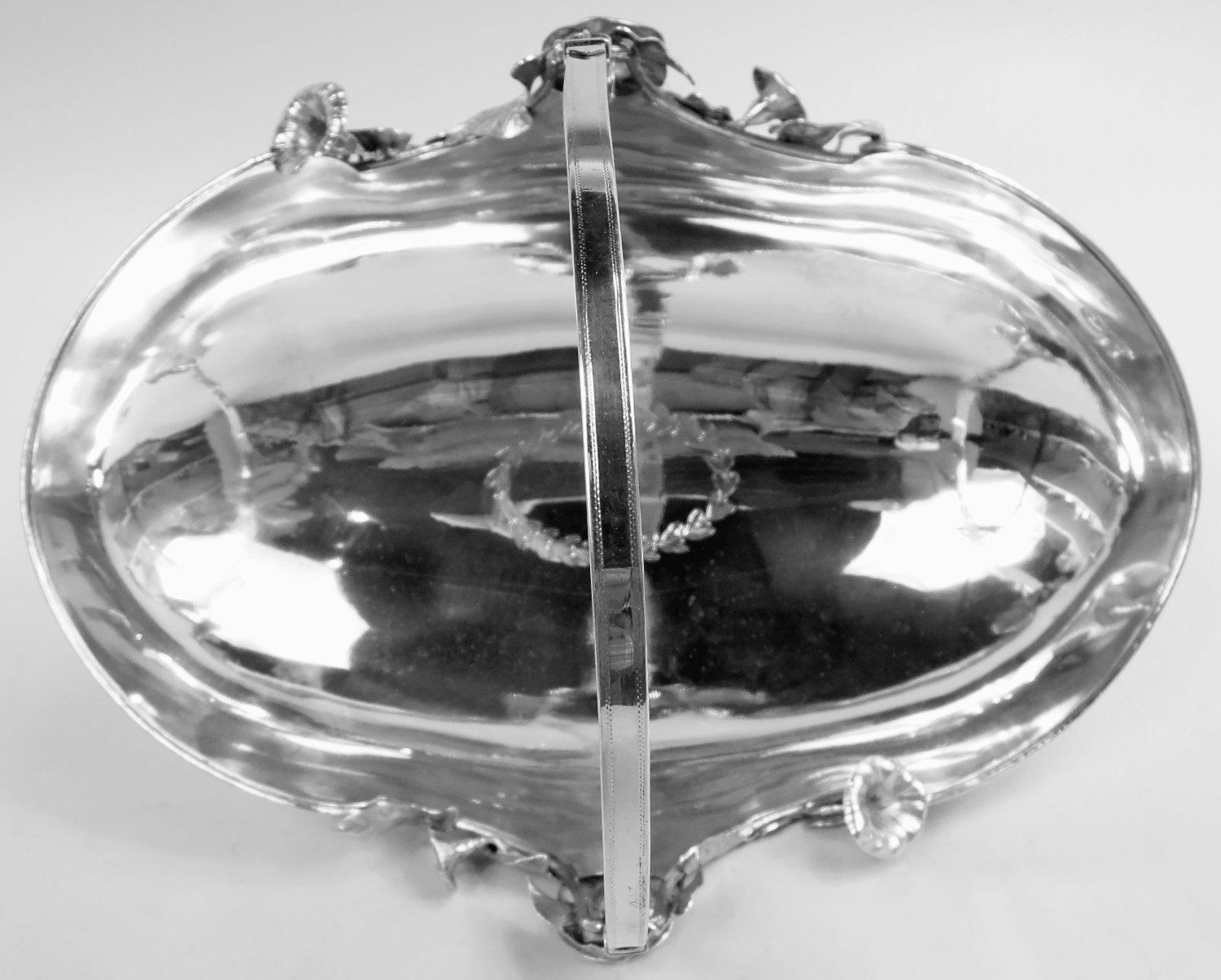 Panier à nénuphar en argent sterling antique Gorham Aesthetic de 1874 Bon état - En vente à New York, NY