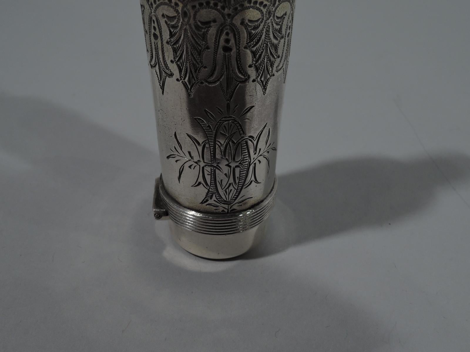 American Antique Gorham Aesthetic Sterling Silver Perfume Vinaigrette