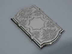 Antique Gorham American Classical Sterling Silver Card Case