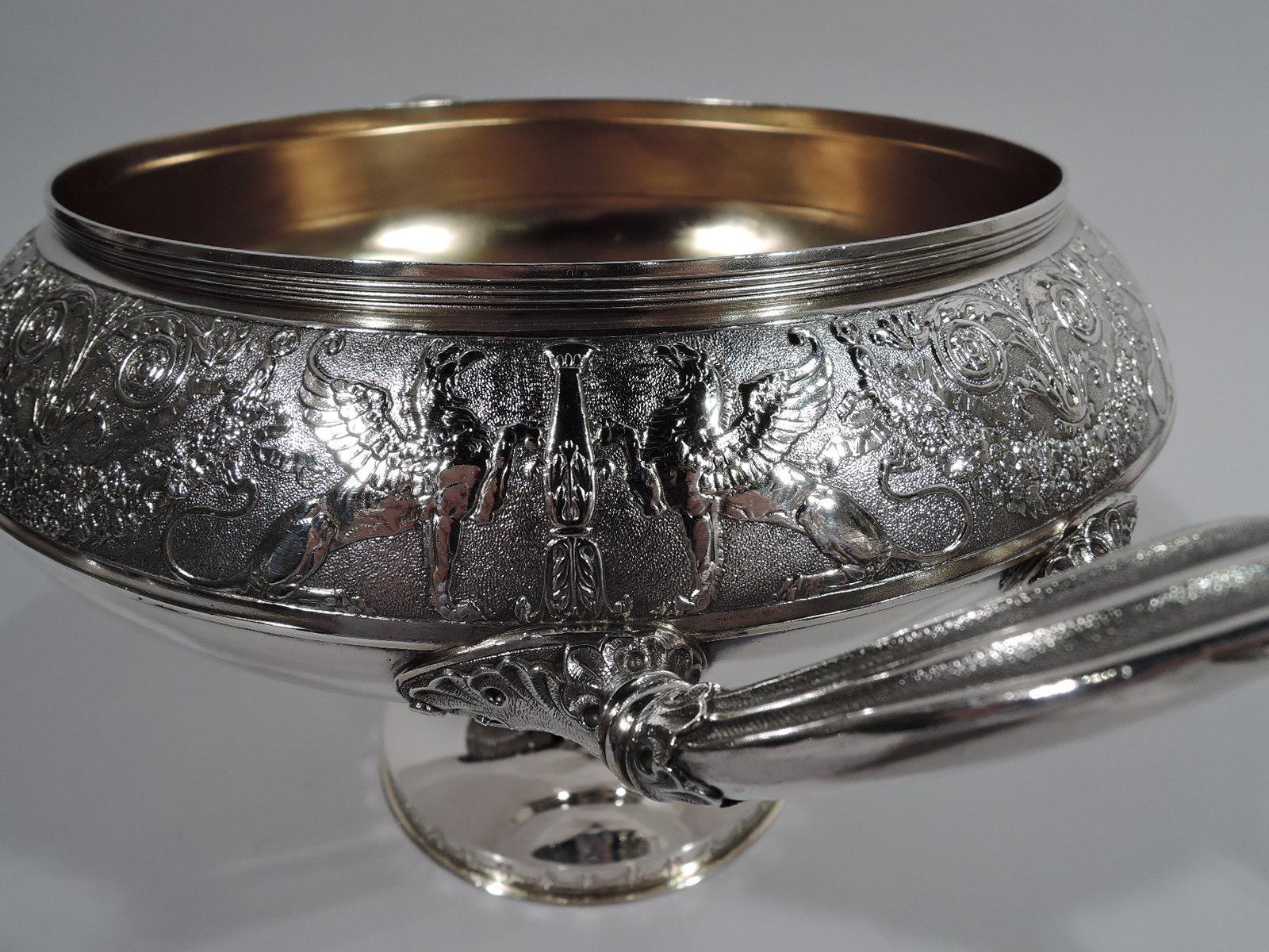 Antique Gorham American Classical Sterling Silver Compote For Sale 1