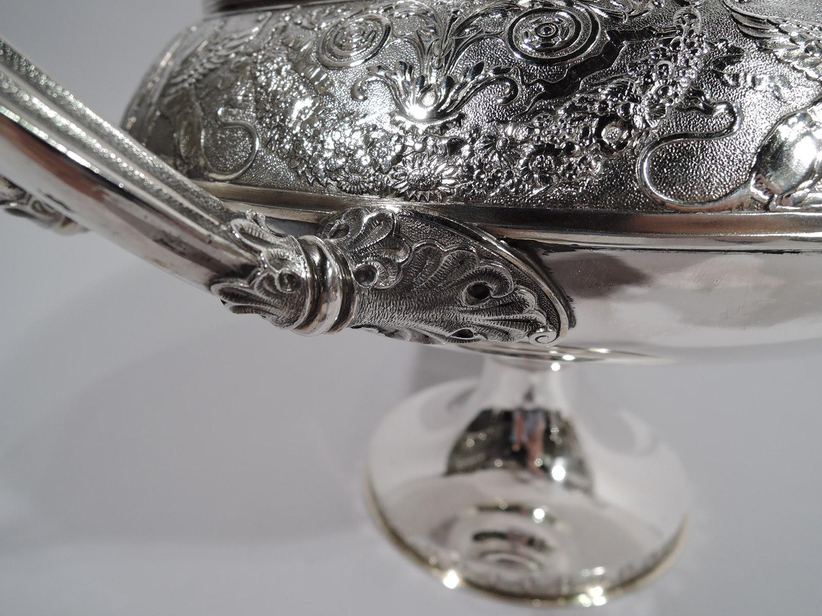 Antique Gorham American Classical Sterling Silver Compote For Sale 2