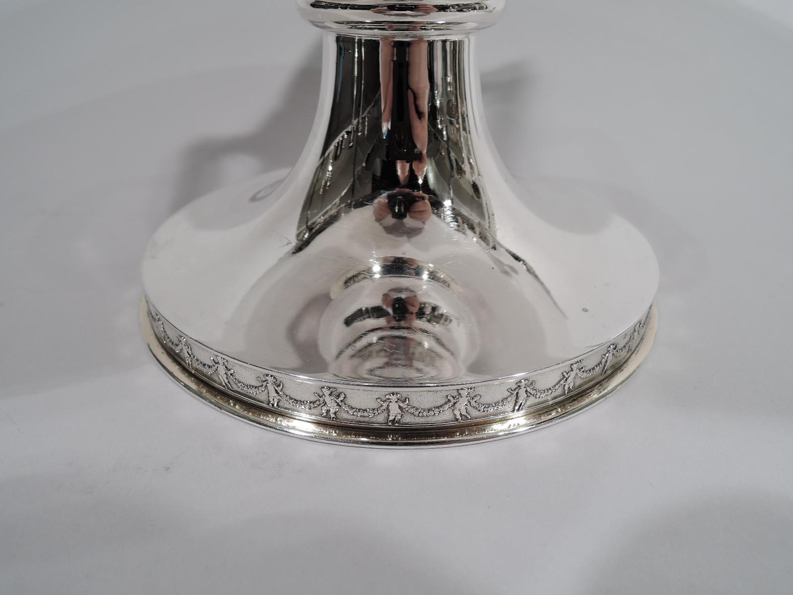 Antique Gorham American Classical Sterling Silver Compote For Sale 3