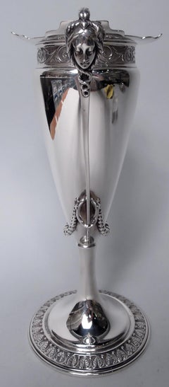 Antique Gorham American Victorian Classical Coin Silver Vase