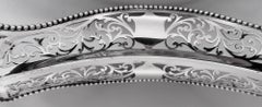 Antique Gorham American Victorian Classical Gallery Tray, 1895