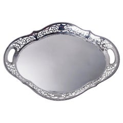 Antique Gorham American Victorian Classical Gallery Tray, 1895