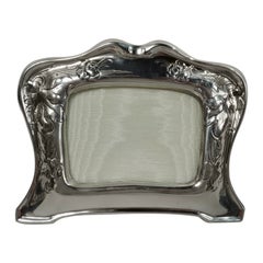 Cadre photo ancien de boudoir en argent sterling Art Nouveau Gorham