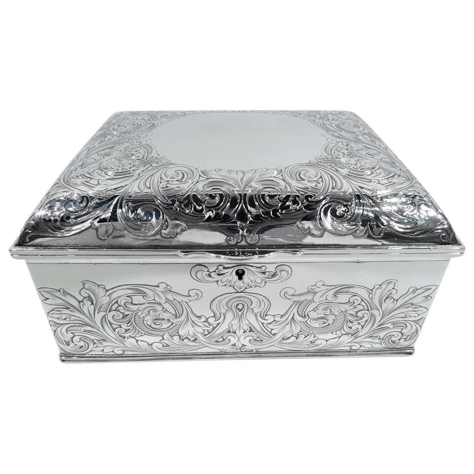 Antique Gorham Sterling Silver Jewelry Box At 1stdibs