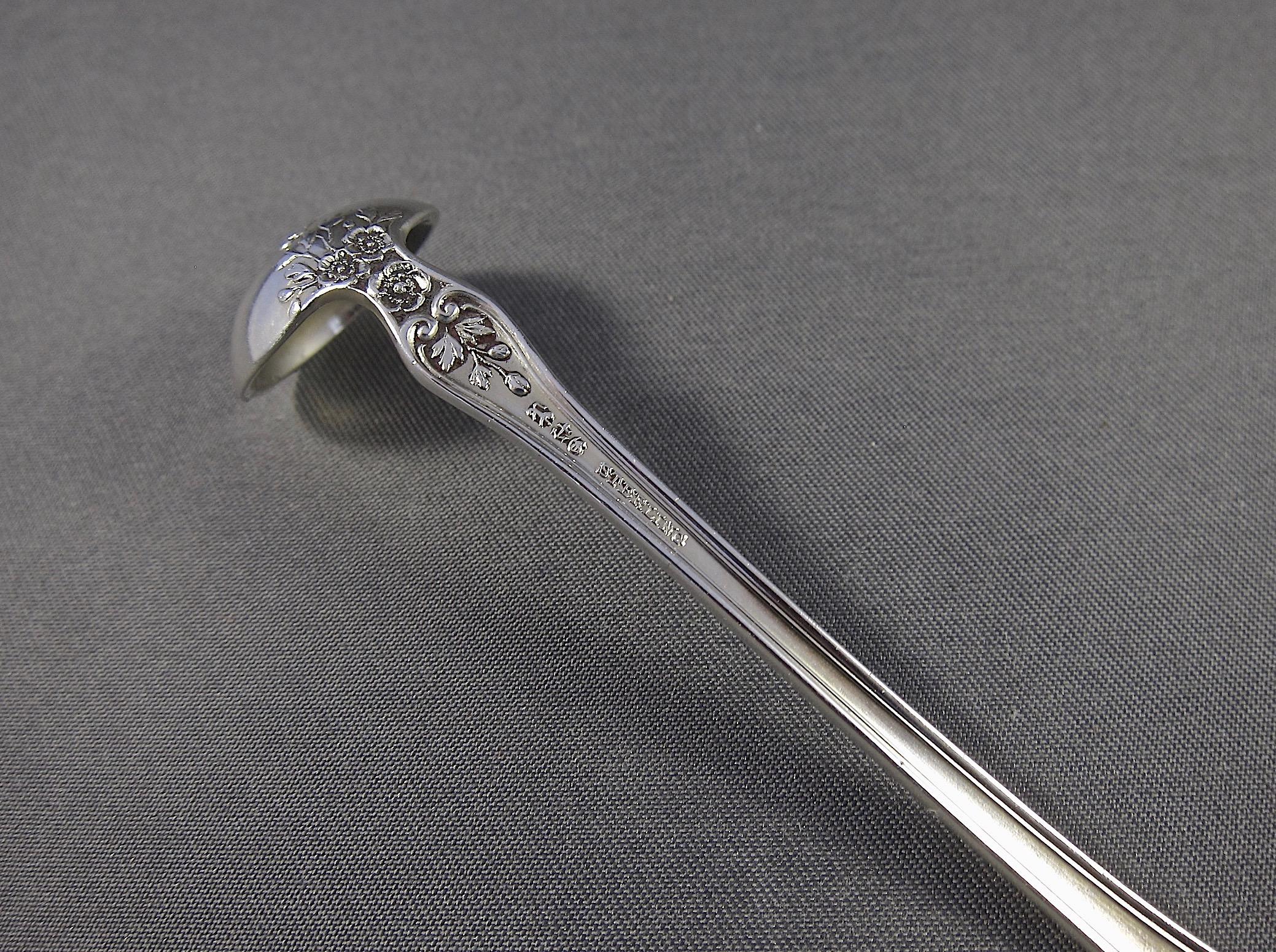 20th Century Antique Gorham Buttercup Sterling Silver Mustard Spoon from the Rockefeller Sale