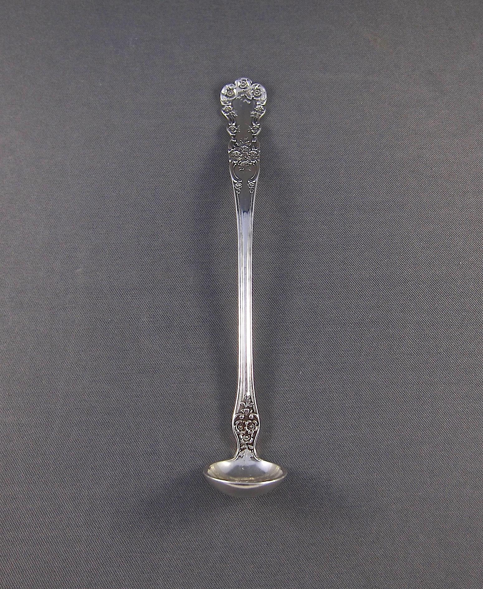 Antique Gorham Buttercup Sterling Silver Mustard Spoon from the Rockefeller Sale 2