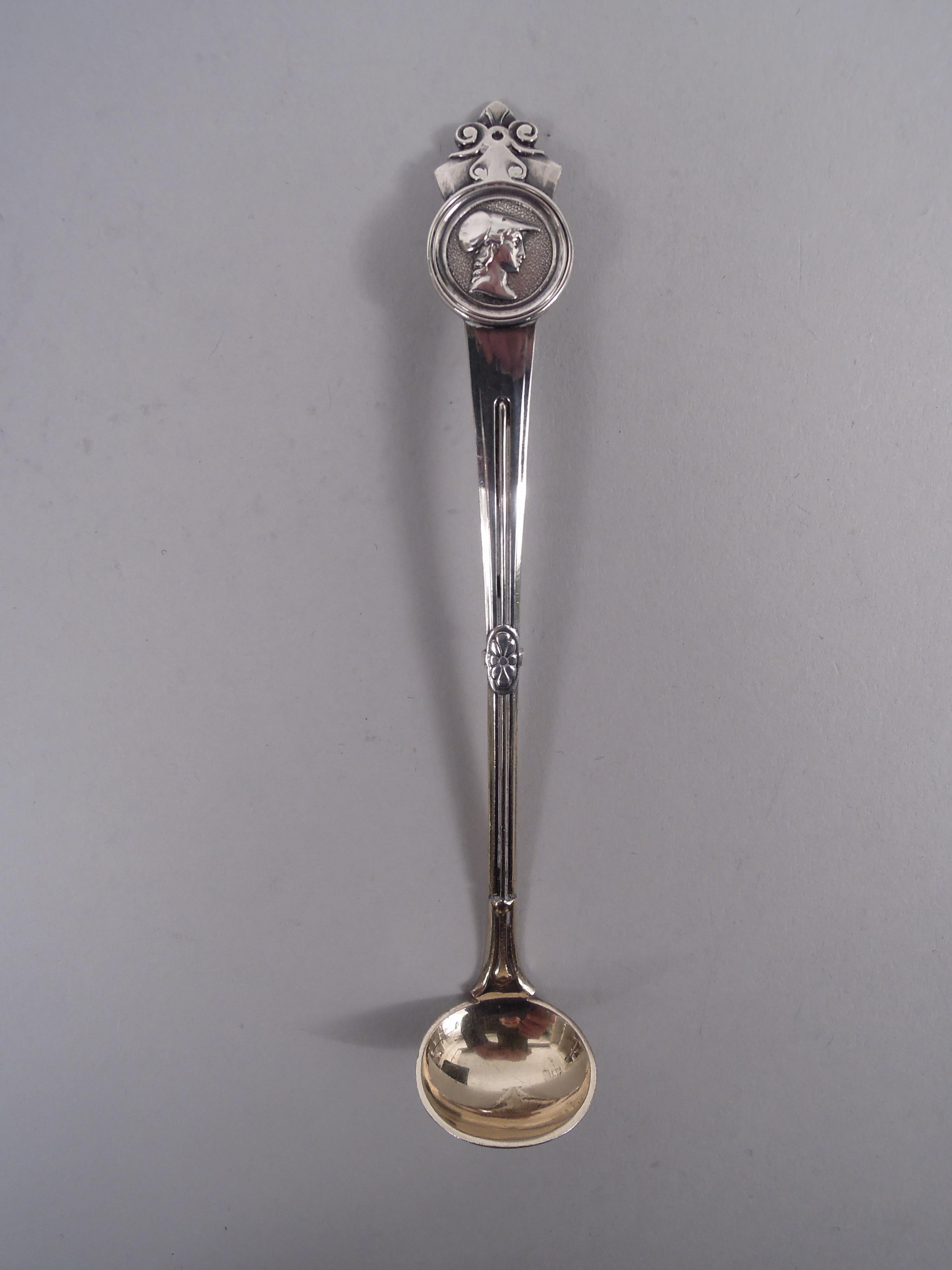 Argento Antico portacucina in argento Gorham Coin con medaglione classico in vendita