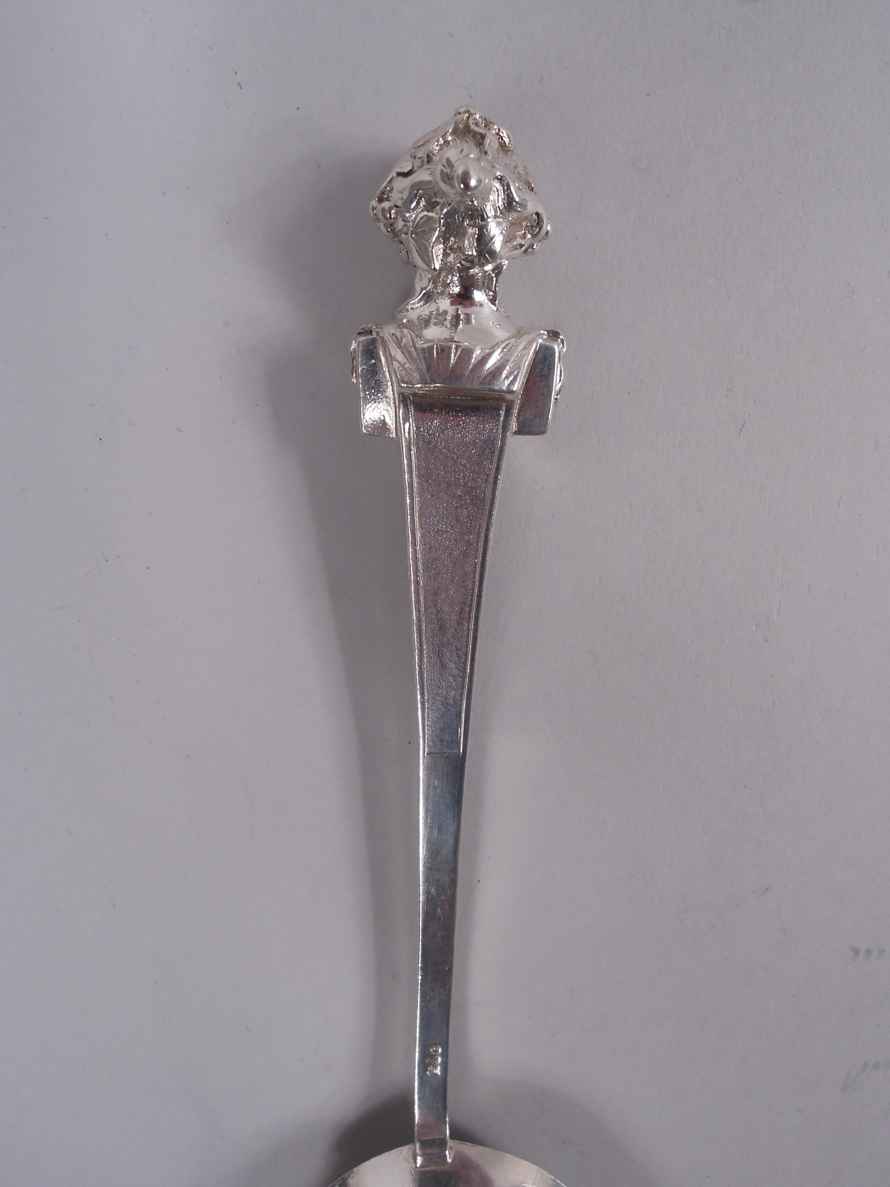 American Antique Gorham Coin Silver Fish Slice in Classical Bust Pattern For Sale