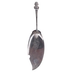 Antique Gorham Coin Silver Fish Slice in Classical Bust Pattern