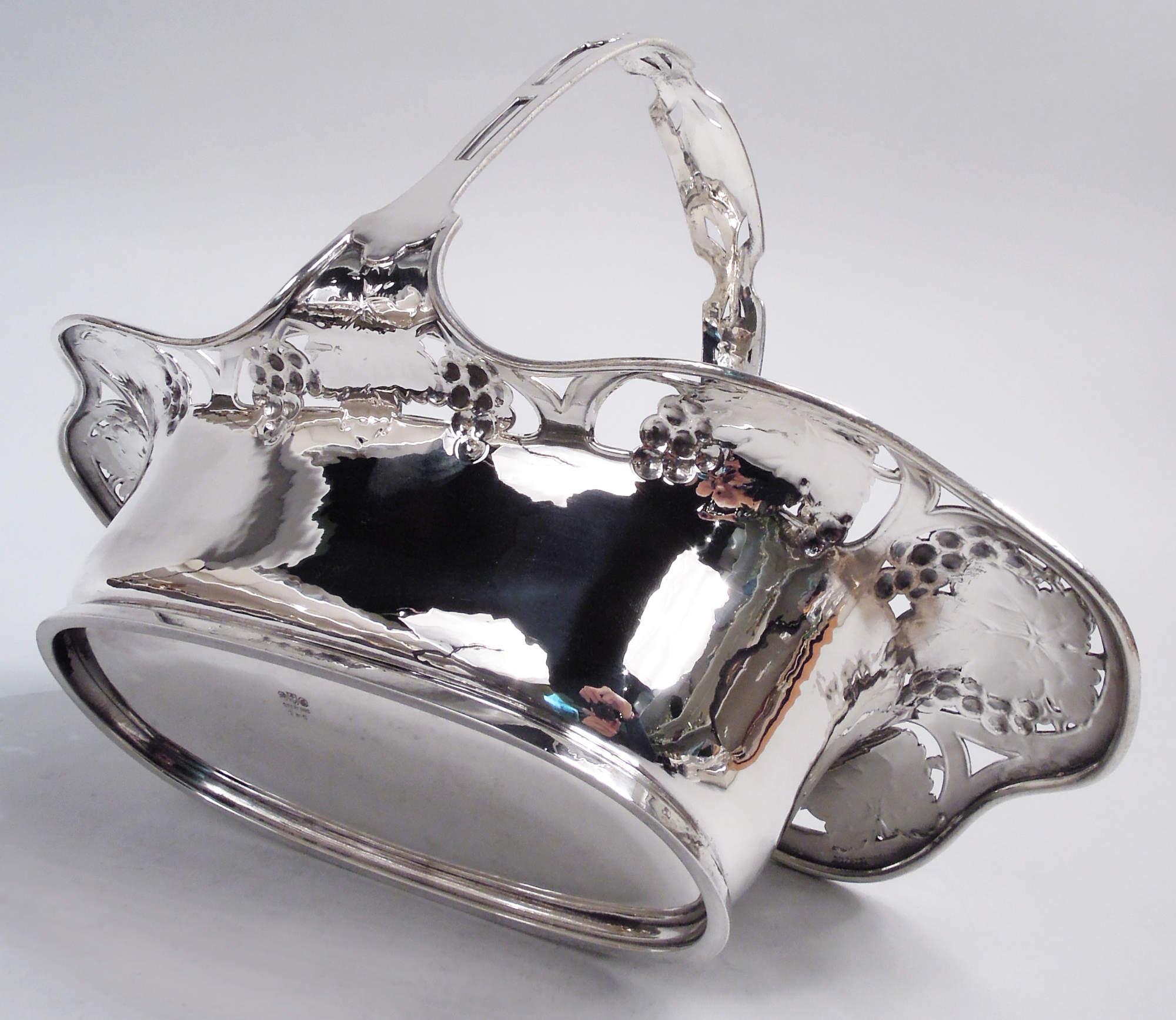 Panier antique Gorham Edwardian Art Nouveau en argent sterling en vente 2
