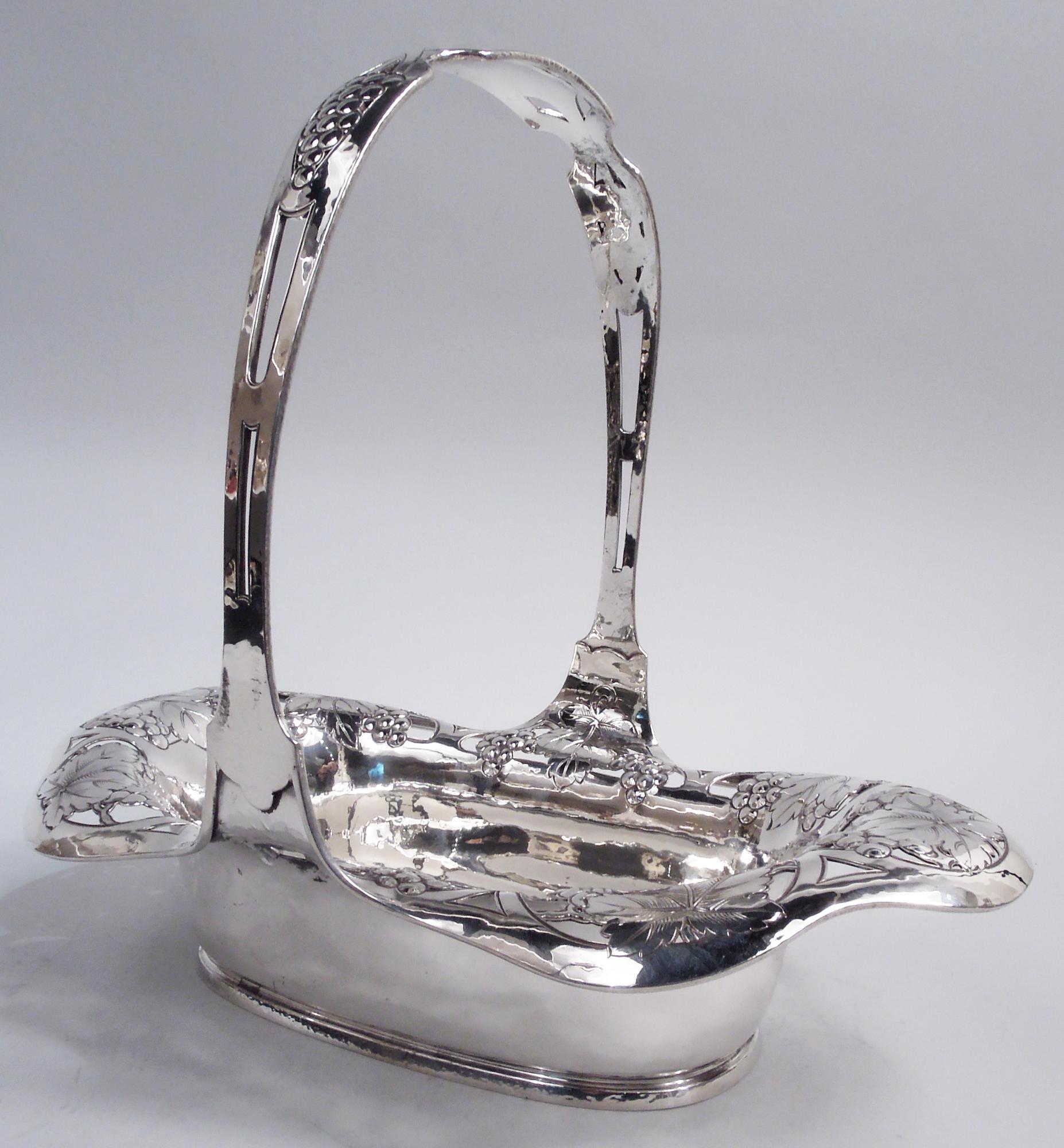 Américain Panier antique Gorham Edwardian Art Nouveau en argent sterling en vente